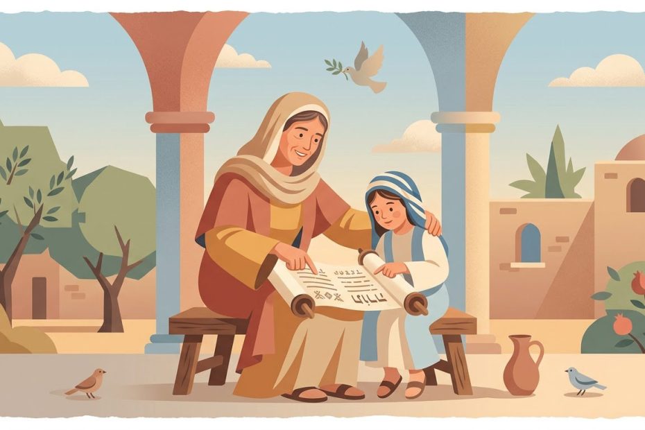 Sainte Anne - Illustration prière catholique